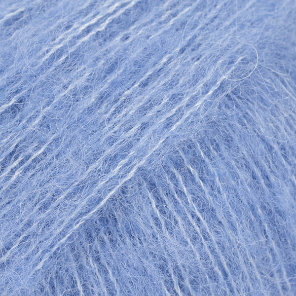 DROPS · Brushed Alpaca Silk · Stillehavsblå - Uni Colour 28