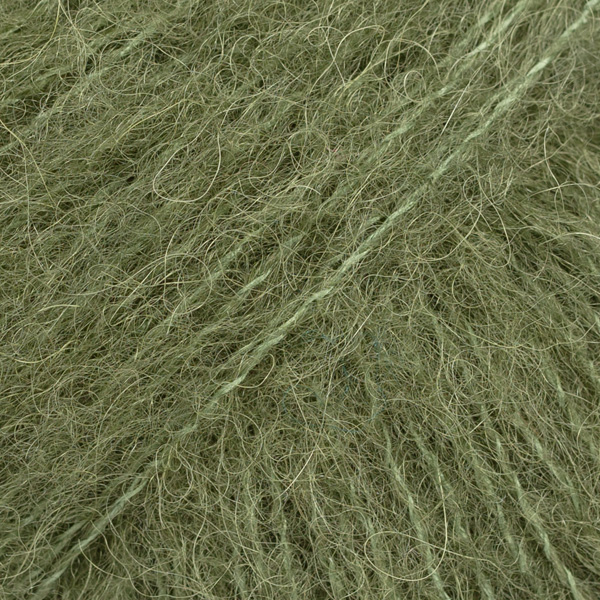 DROPS · Brushed Alpaca Silk · Mosgrøn - Uni Colour 32