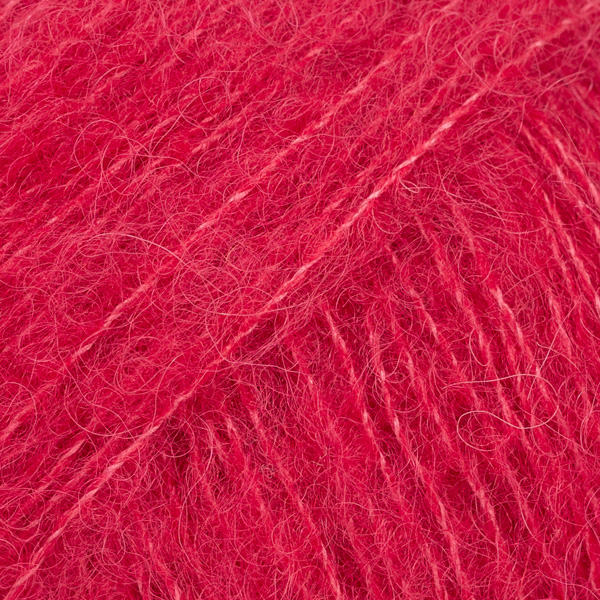 DROPS · Brushed Alpaca Silk · Rød - Uni Colour 07