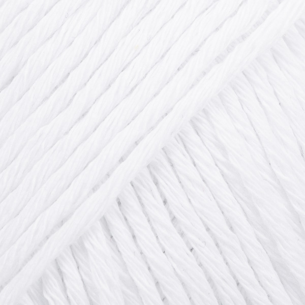 DROPS · Cotton Light · Hvid - Uni Colur 02