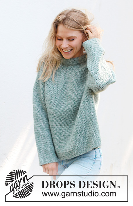Sea Foam Sweater by DROPS Design