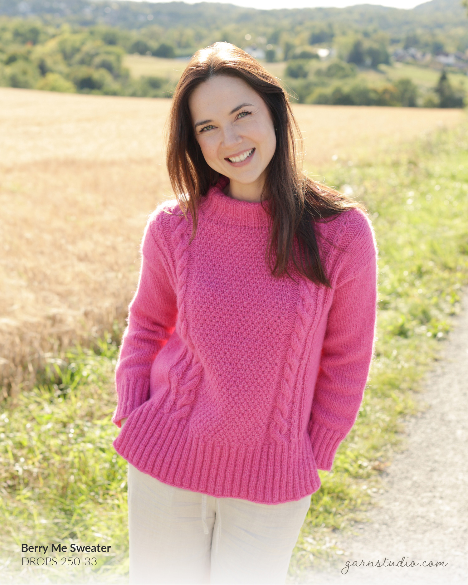 Berry Me Sweater by DROPS Design
