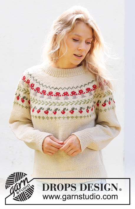 Mushroom Season Sweater by DROPS Design