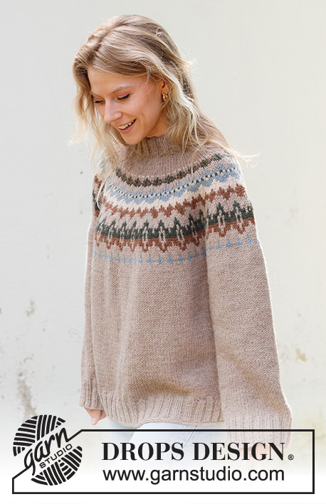 Autumn Reflections Sweater by DROPS Design