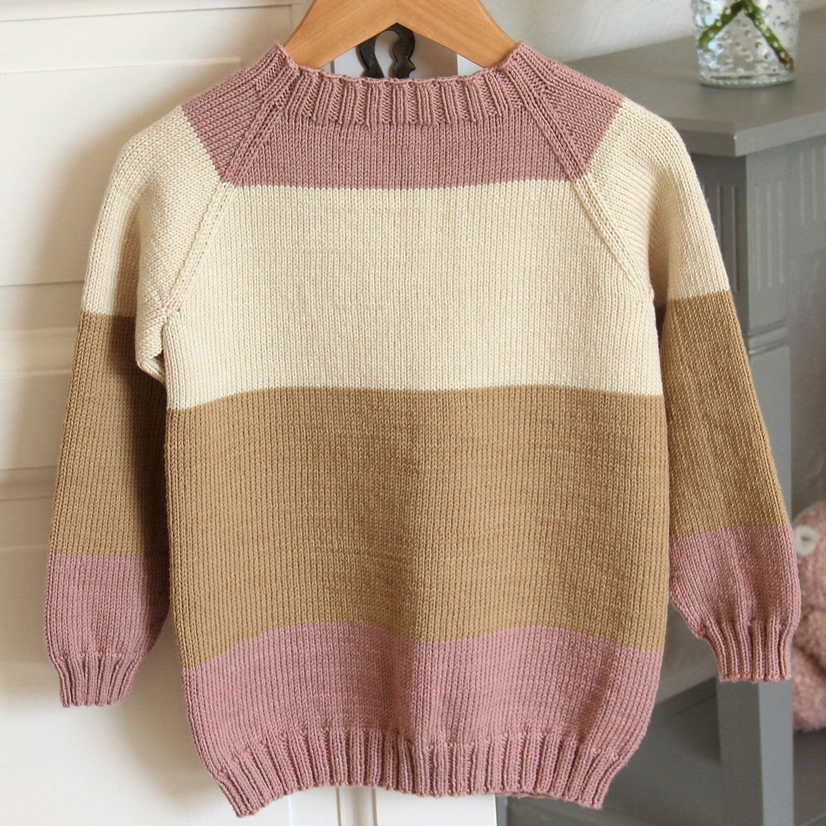 Stripe Raglan Sweater - Women & Plus size (XS - XL)