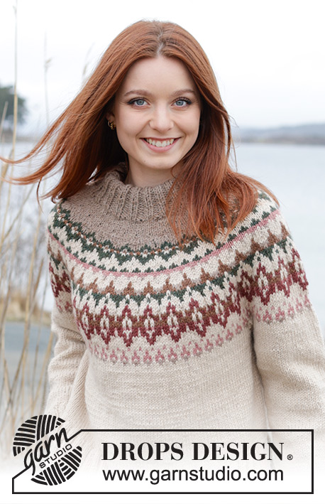 Forest Echo Sweater by DROPS Design