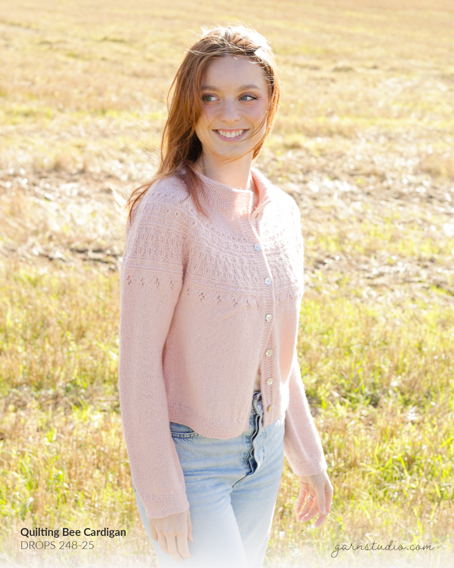 Quilting Bee Cardigan by DROPS Design