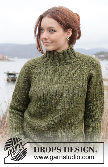 Mossy Slopes Jumper by DROPS Design