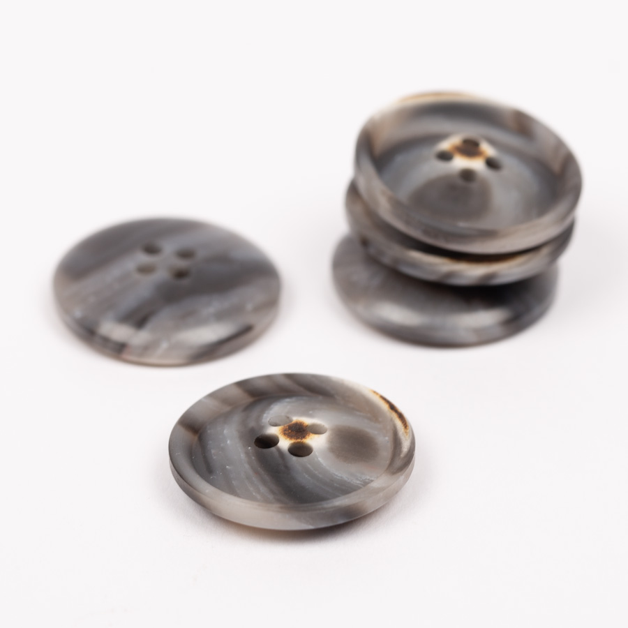 DROPS · Ureaknapper (grå) · 23 mm - Drops 702