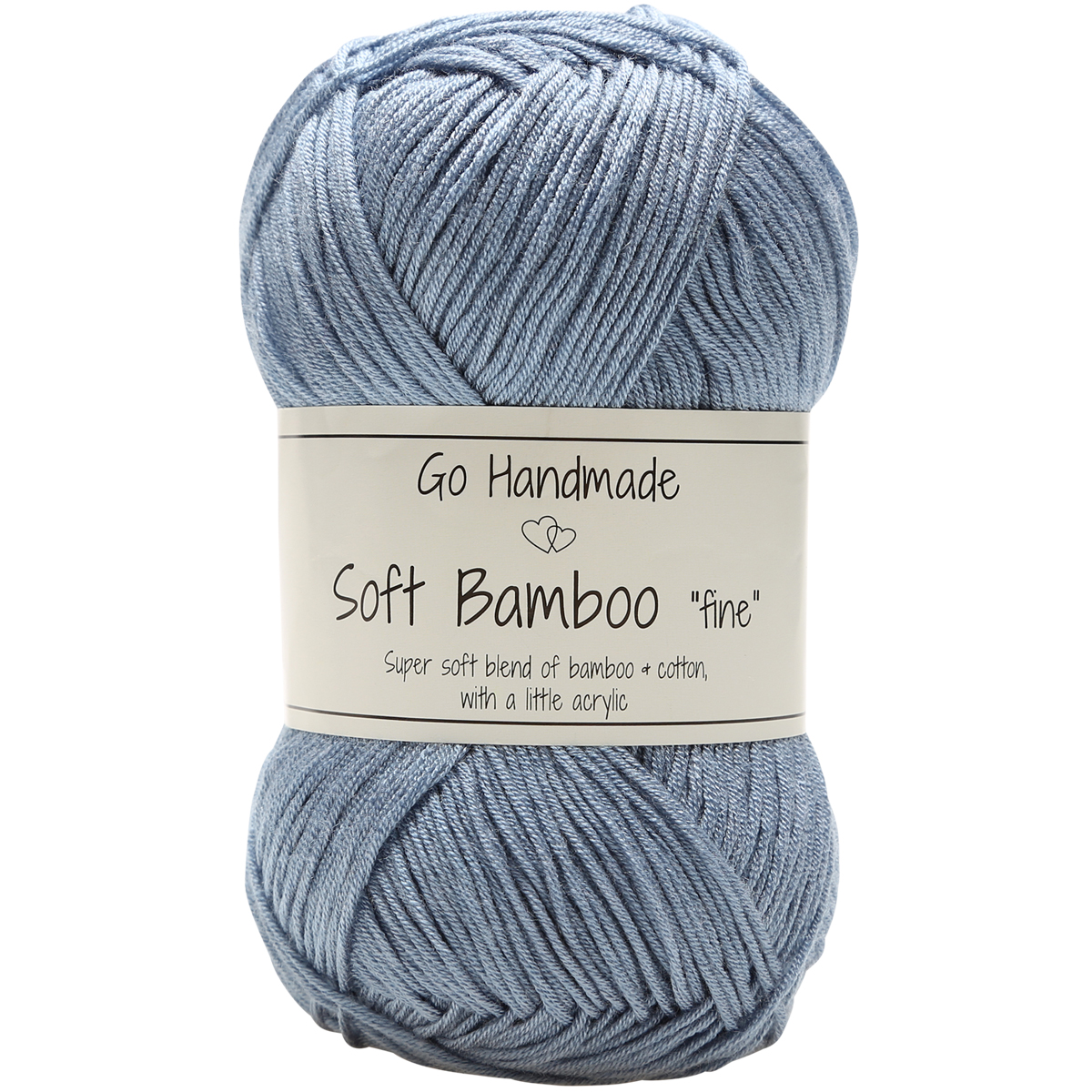 Go Handmade · Soft Bamboo "fine" · Jeans Blue - 17373