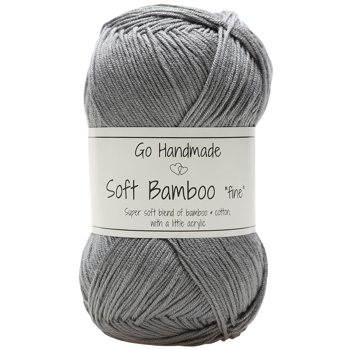 Go Handmade · Soft Bamboo "fine" · Grey - 17329