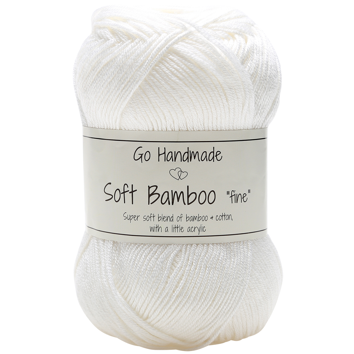Go Handmade · Soft Bamboo "fine" · White - 17423