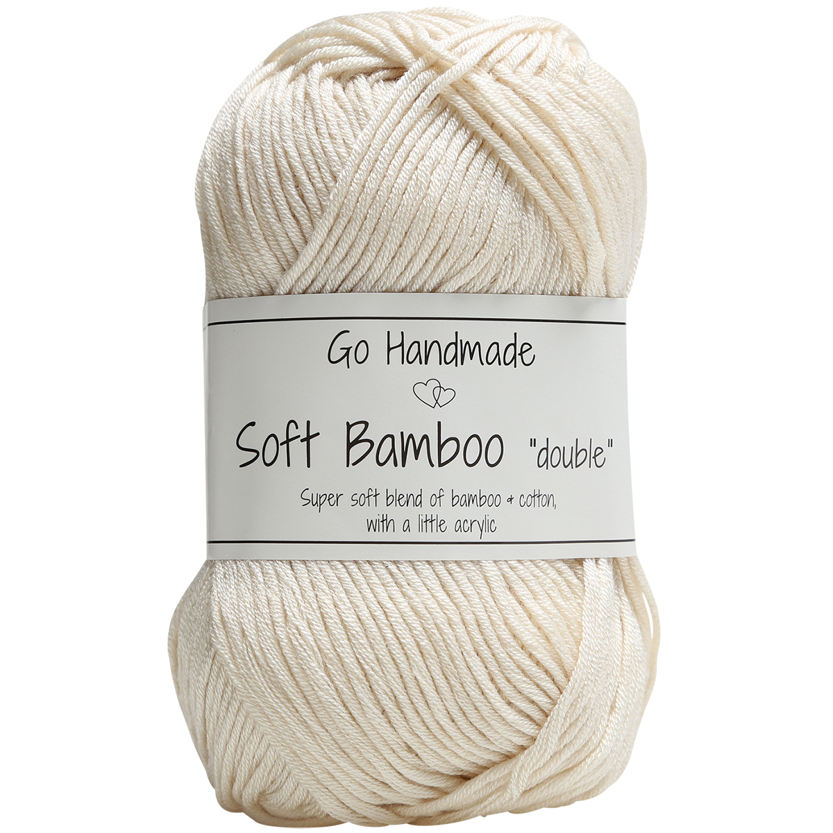 Go Handmade · Soft Bamboo "Double" · Off-White - 17751