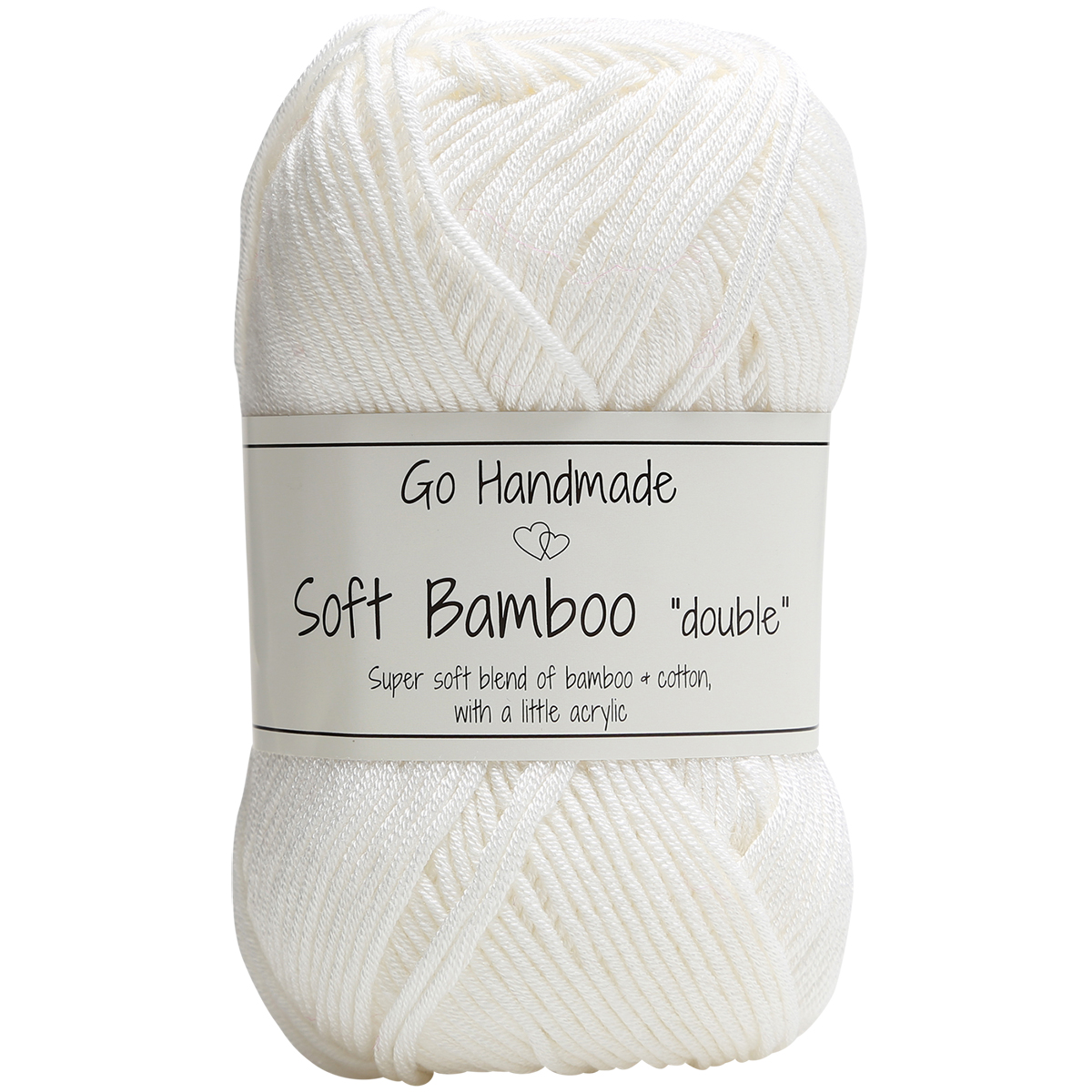 Go Handmade · Soft Bamboo "Double" · White - 17750