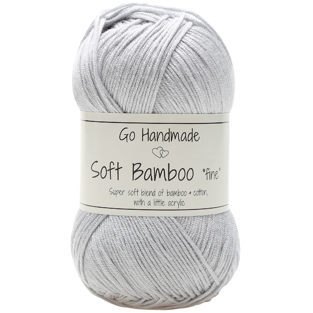 Go Handmade · Soft Bamboo "fine" · Light Grey - 17328
