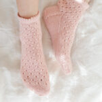 Pretty in Peach Socks