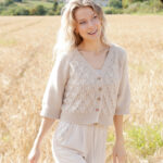 Sand Diamond Cardigan 248-5